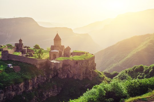 Blick auf den Klosterkomplex Tatev