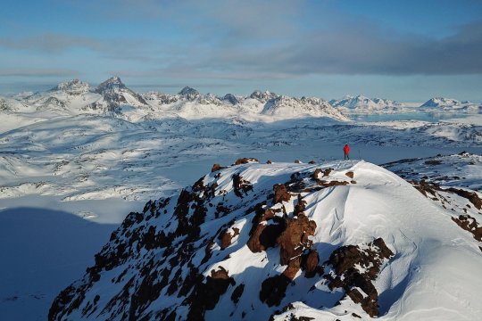 Grönland-Skitour-Grönland-Gipfel-Drohne