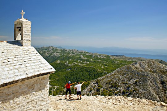Ausblick vom Gipfel des Sveti Jure