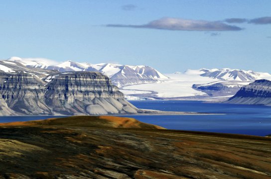 Blick auf Sassenfjorden