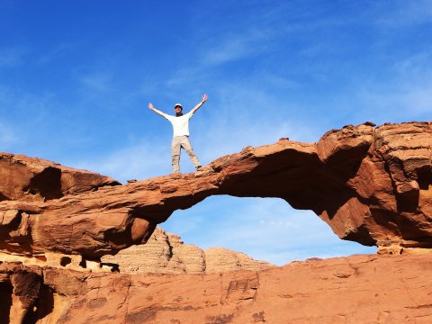 Felsbogen beim Wadi Rum Trekking_2