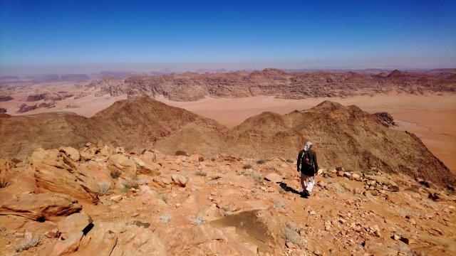 Abstieg vom Jabal Umm ad-Dami